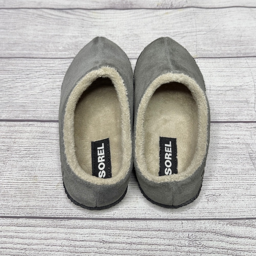 Sorel Suede Clog Slippers Faux Fur Lined‎ Warm Cozy Comfy Kids Size 1 - Picture 5 of 6
